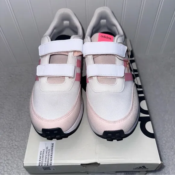 Adidas Kids Run 70s Shoes - Pink and White