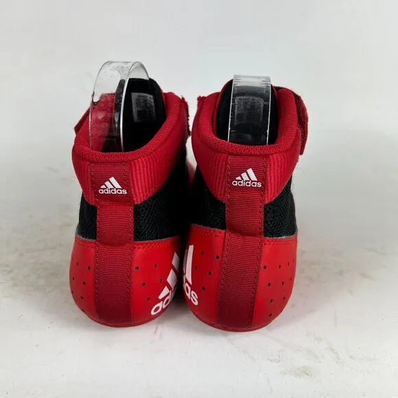 Adidas Mat Hog 2.0 Sneaker Men's 5.5 Red Leather Mesh Wrestling Shoes FZ5392