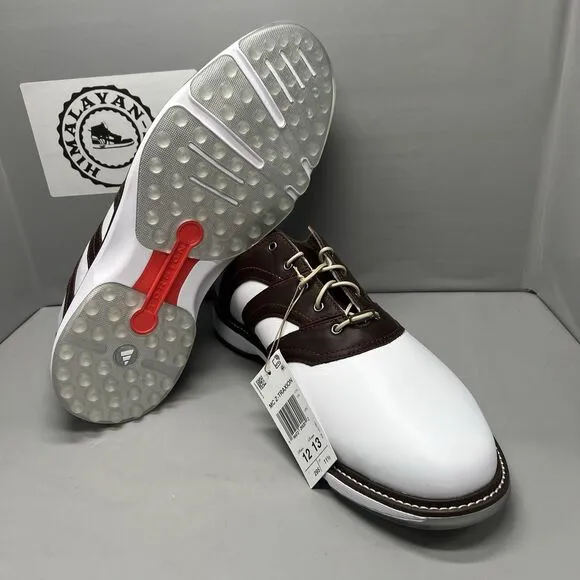 Adidas MC Z-Traxion White/Brown Golf Men's Shoes IG0910 Size 12 NEW