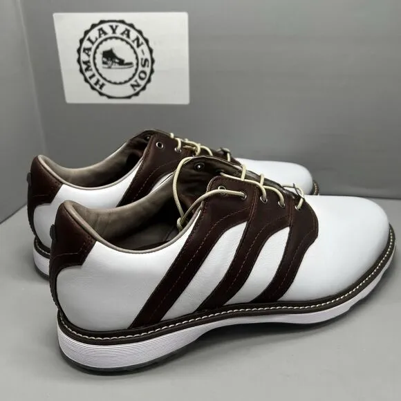 Adidas MC Z-Traxion White/Brown Golf Men's Shoes IG0910 Size 12 NEW