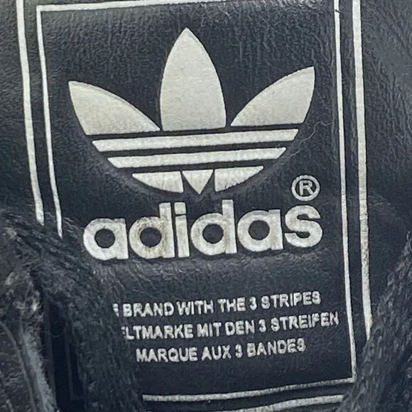 Adidas Men's 6 Shoes Originals SuperStars 2006 Blackout Leather Sneakers 698001