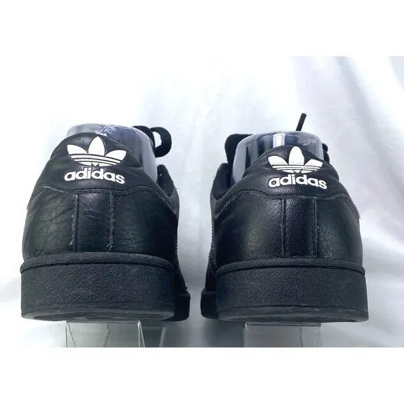 Adidas Men's 6 Shoes Originals SuperStars 2006 Blackout Leather Sneakers 698001