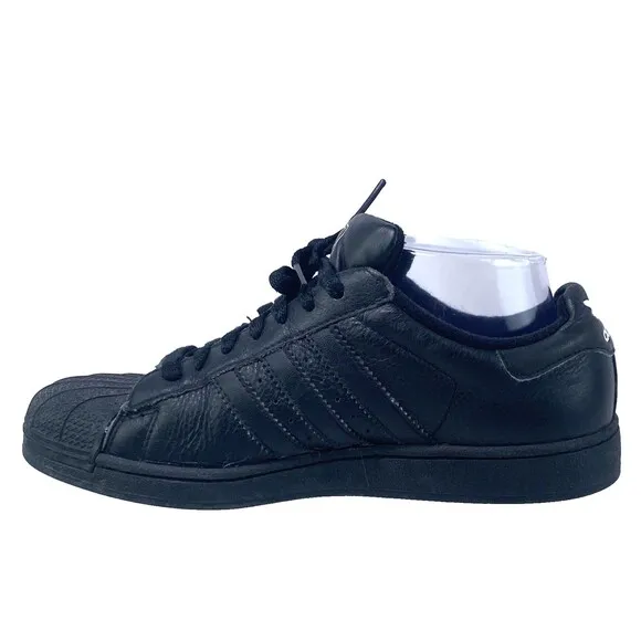 Adidas Men's 6 Shoes Originals SuperStars 2006 Blackout Leather Sneakers 698001