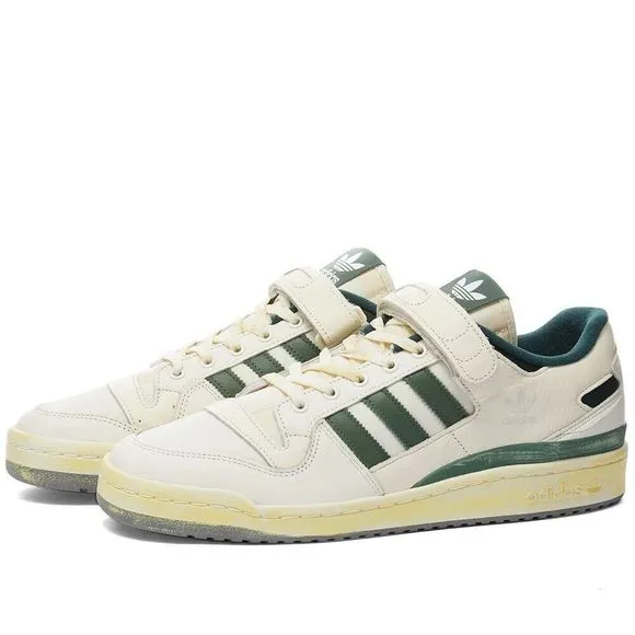 Adidas Mens Forum 84 Low AEC ‘White Green’ Oxide HR0558