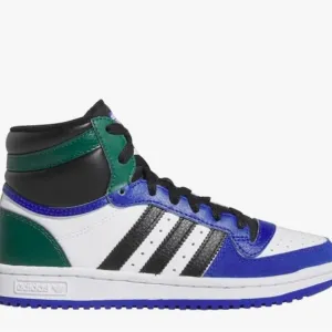 Adidas Mens Ten Rb Perforated High Sneakers Shoes - Black, Blue, Green, White 9