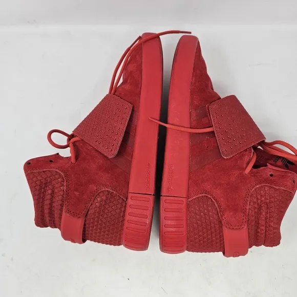 Adidas Men's Tubular‎ Invader S80477 Red Basketball Shoes Sneakers Size 7.