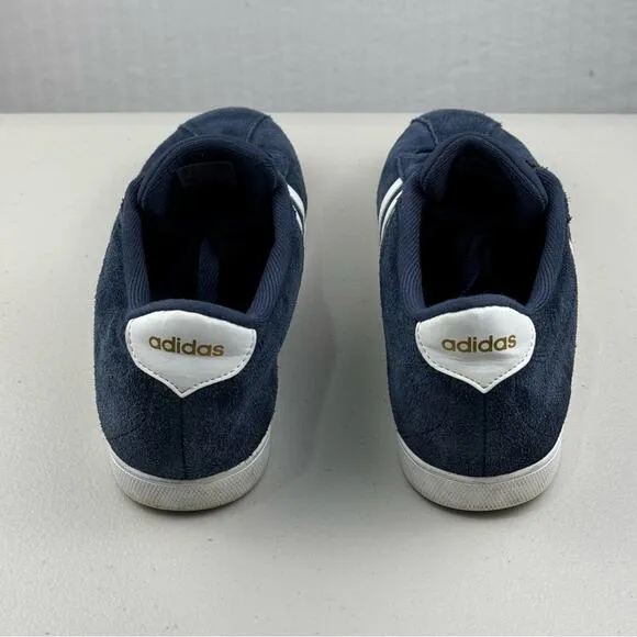 Adidas Neo Courtset Sneakers Suede Collegiate Navy Blue/White Shoes Men Size 10