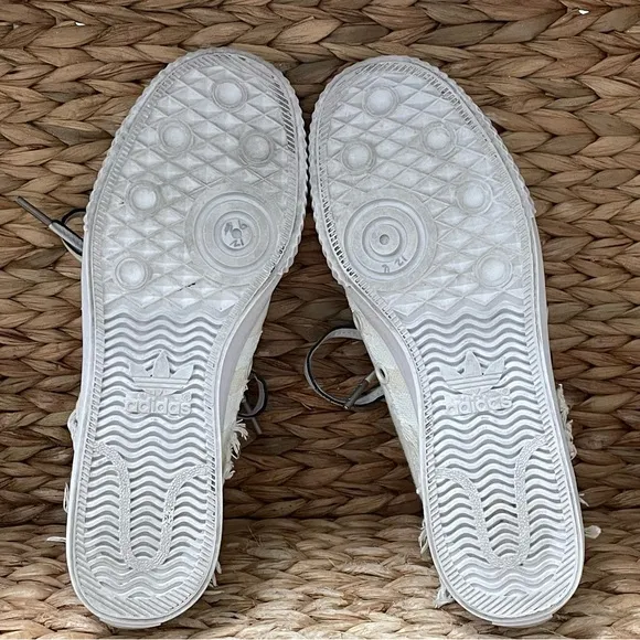 Adidas Nizza (DG) Donald Glover Blank Canvas Cream White Shoes Mens 8.5