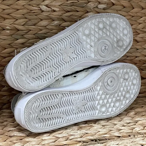Adidas Nizza (DG) Donald Glover Blank Canvas Cream White Shoes Mens 8.5