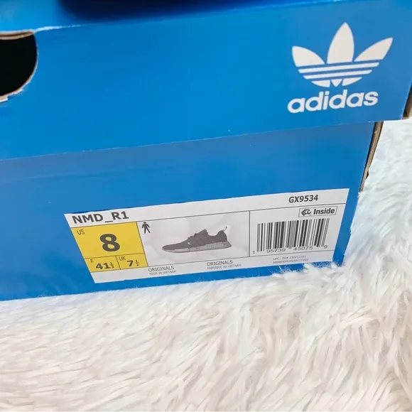 Adidas original NMD R1 Shoes athletic sneakersTrace Grey/Cloud White/Core Black