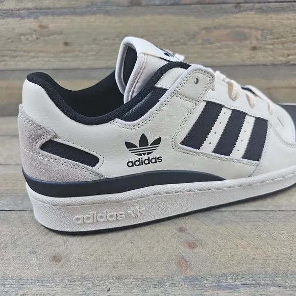 adidas Originals Forum Low CL Men's Casual Leather Shoes Sneakers Beige Black