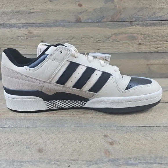 adidas Originals Forum Low CL Men's Casual Leather Shoes Sneakers Beige Black