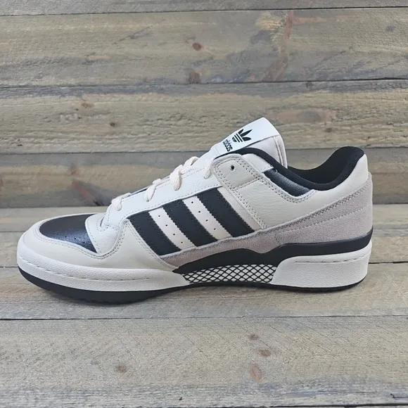 adidas Originals Forum Low CL Men's Casual Leather Shoes Sneakers Beige Black