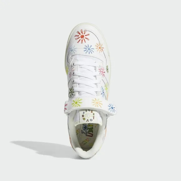 Adidas Originals Forum Low Pride Mens Casual Shoes White Pink GW2416 NEW Multi