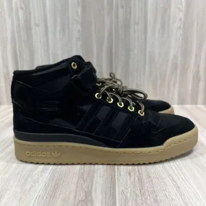 Adidas Originals Forum Mid Athletic Black Gum Suede Shoes GZ4620 Men's Size 9