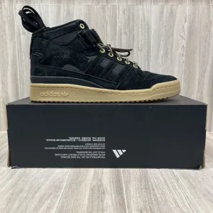 Adidas Originals Forum Mid Athletic Black Gum Suede Shoes GZ4620 Men's Sz 10.5
