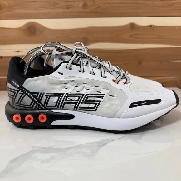 Adidas Originals LA Trainer III GZ2677 Men's Running Shoes White/Black/Red Sz 11