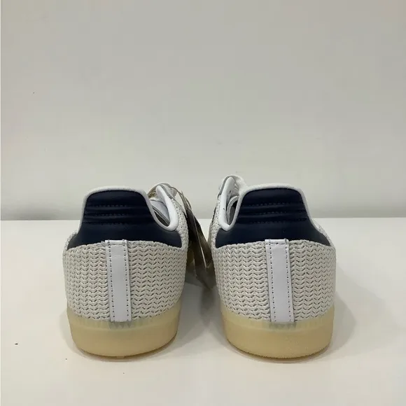 Adidas Originals Samba Knitted Mesh Shoes White Navy JH5633 Men Sizes