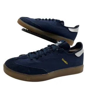 Adidas Originals Samba MC Mens 9 Blue Canvas Shoes Sneakers Gum Soccer C77859