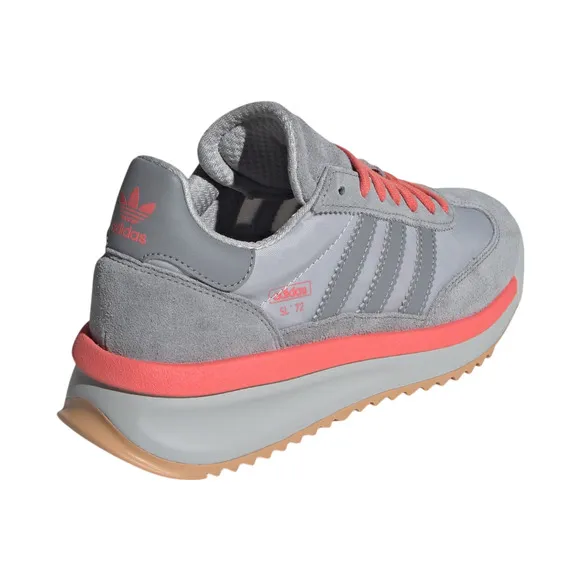 Adidas Originals SL 72 RTN Womens Size 9 Shoes Grey Preloved Red Suede Sneakers