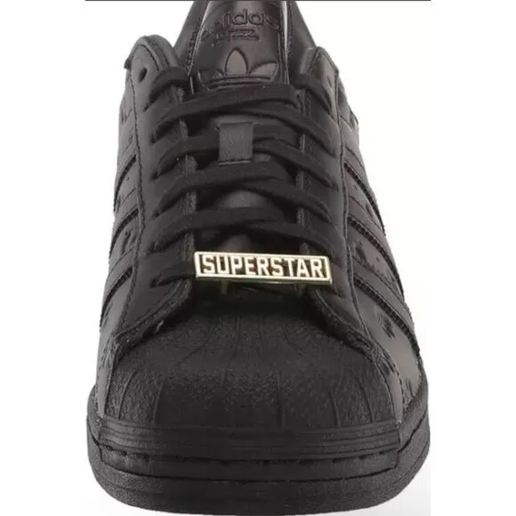 ADIDAS ORIGINALS SUPERSTAR Mens 10 Black/Carbon Gold GY0026 Shoes Casual Hip Hop