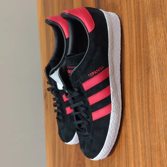 Adidas Originals Topanga Black Suede Men's 7.5