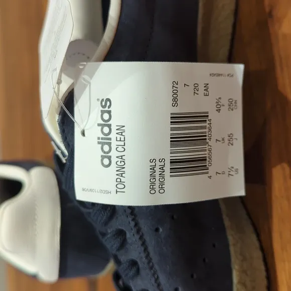 Adidas Originals Topanga Clean Navy Suede Men's 7.5