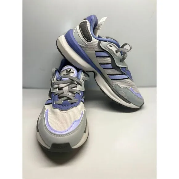 Adidas Originals Zentic W GX0423 Grey Purple Shoes Sneakers Size 4.5
