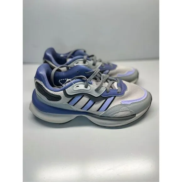 Adidas Originals Zentic W GX0423 Grey Purple Shoes Sneakers Size 4.5