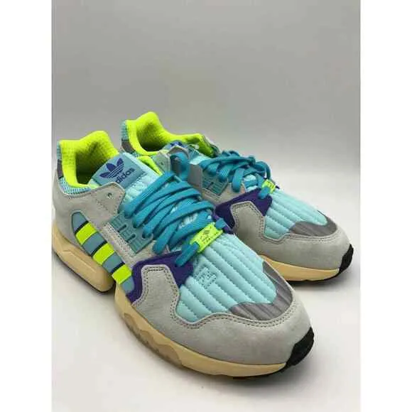 Adidas Originals ZX Torsion Clear Aqua/Solar/Yellow Men's EF4343 Size 10 NWT