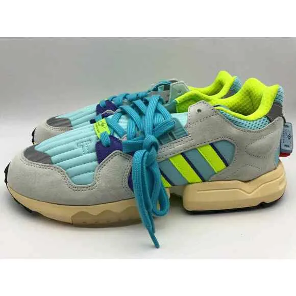Adidas Originals ZX Torsion Clear Aqua/Solar/Yellow Men's EF4343 Size 10 NWT