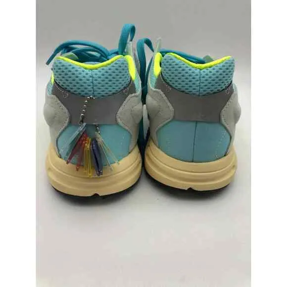 Adidas Originals ZX Torsion Clear Aqua/Solar/Yellow Men's EF4343 Size 10 NWT