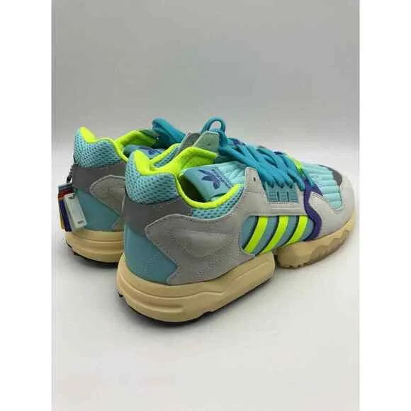 Adidas Originals ZX Torsion Clear Aqua/Solar/Yellow Men's EF4343 Size 10 NWT