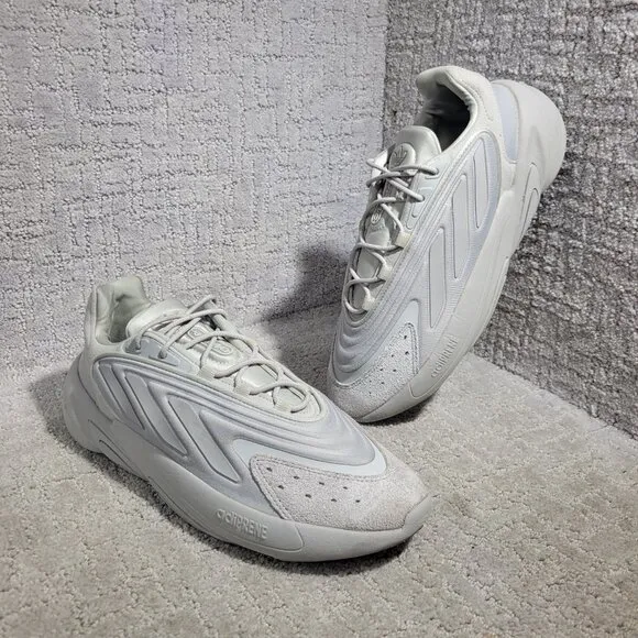 Adidas Ozelia Men's Size 9 US Grey Suede Casual Sneaker Shoes HO4252