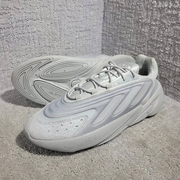 Adidas Ozelia Men's Size 9 US Grey Suede Casual Sneaker Shoes HO4252