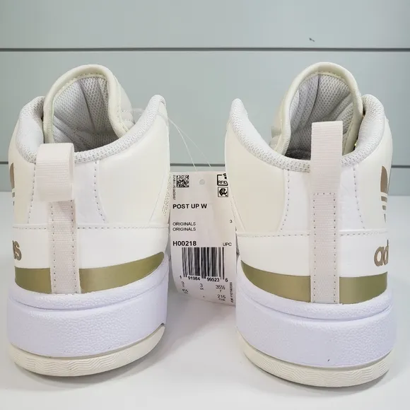 Adidas Post Up H00218 Cloud White Metallic Gold Running Casual Fashion Sneakers