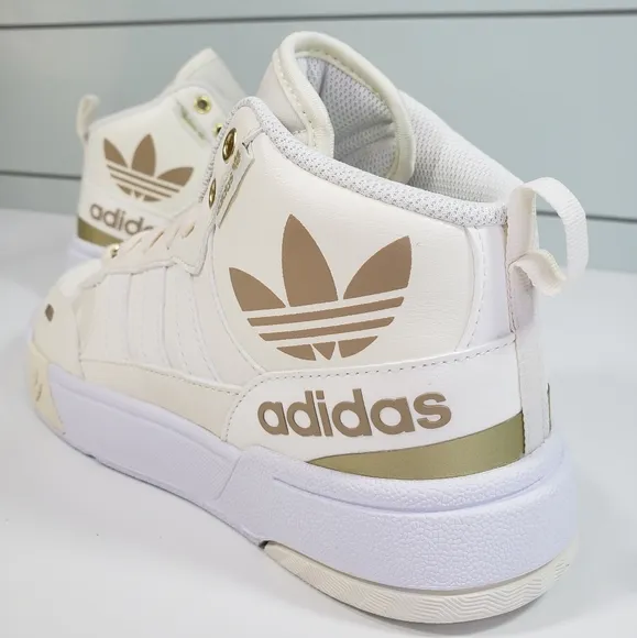 Adidas Post Up H00218 Cloud White Metallic Gold Running Casual Fashion Sneakers
