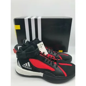 adidas Posterize Men's Basketball Core Black Shock Red Silver EG6879 Size 11