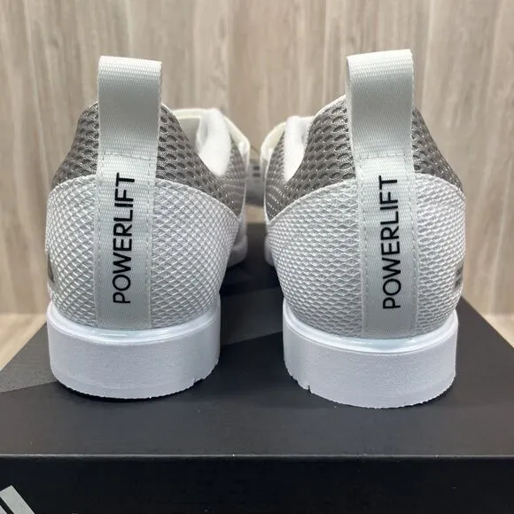 Adidas Powerlift 5 White Black Synthetic Lace Up Weightlifting Shoes Men’s Sz 11