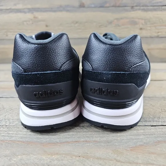 adidas Run 80's Men's Retro Shoes Core Black/White/Grey