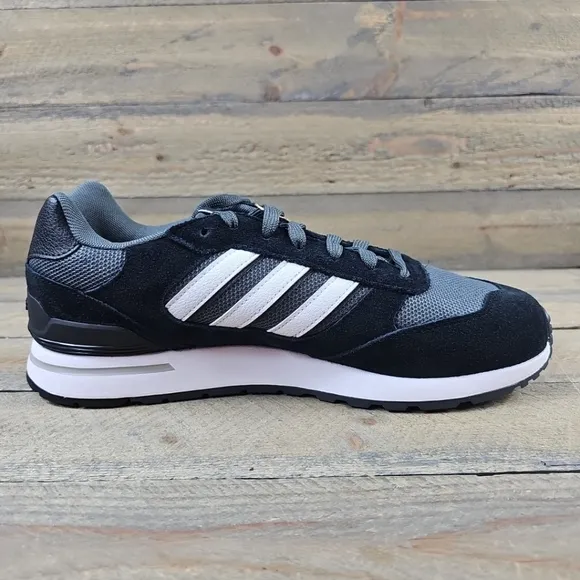 adidas Run 80's Men's Retro Shoes Core Black/White/Grey