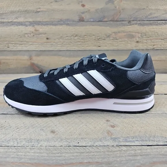 adidas Run 80's Men's Retro Shoes Core Black/White/Grey