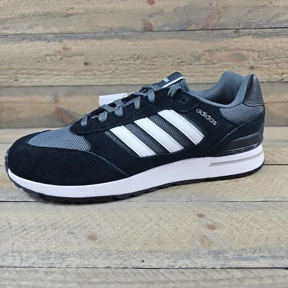 adidas Run 80's Men's Retro Shoes Core Black/White/Grey