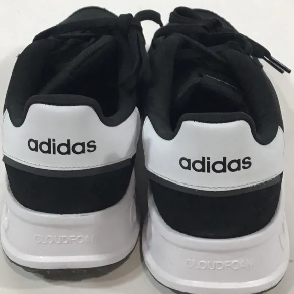 Adidas Run 84 Black and White Men's Running Shoes Size 13 NIB MSRP $90