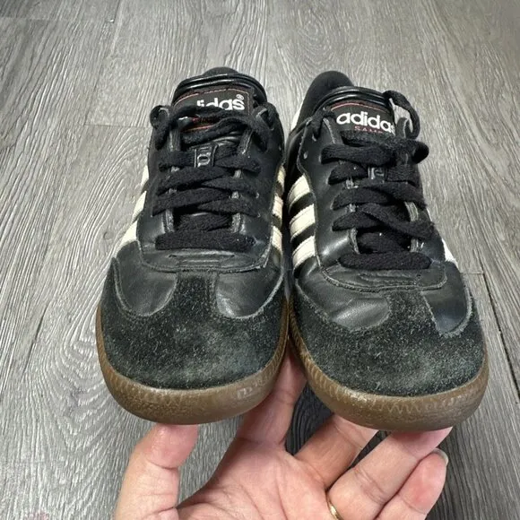 Adidas Samba Classic Kids 4 Black Sneaker Shoes Casual School Walking 036516