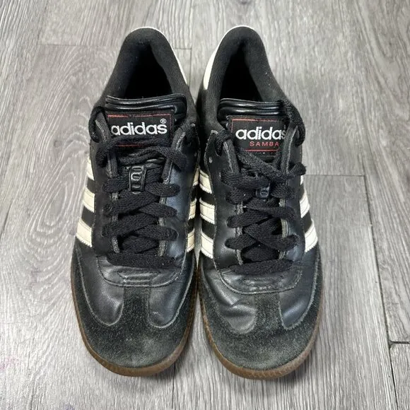 Adidas Samba Classic Kids 4 Black Sneaker Shoes Casual School Walking 036516