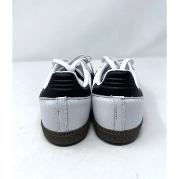adidas Samba OG Low White Black Gum shoes sneakers B75806 Men's 8 NEW