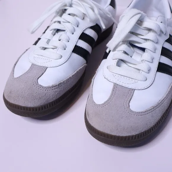 ADIDAS Samba OG Shoes Cloud White Core Black Clear Granite Sneakers Women's 6.5