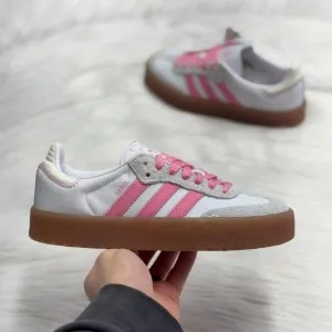 Adidas Sambae Cloud White Bliss Pink Womens Casual Shoes IE9109 NEW Sz 10.5