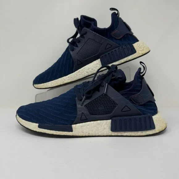 Adidas Shoes Mens 10.5 Blue NMD XR1 PK Primeknit Collegiate Navy Sneakers BA7215